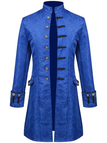 FQLGJMY Männer Mittelalterliche Steampunk Tailcoat Jacke Victorian Frock Mantel Piraten Uniform Halloween Vampire Kostüm FQLGJMY Männer Mittelalterliche Steampunk Tailcoat Jacke Victorian Frock Mantel Piraten Uniform Halloween Vampire Kostüm von FQLGJMY