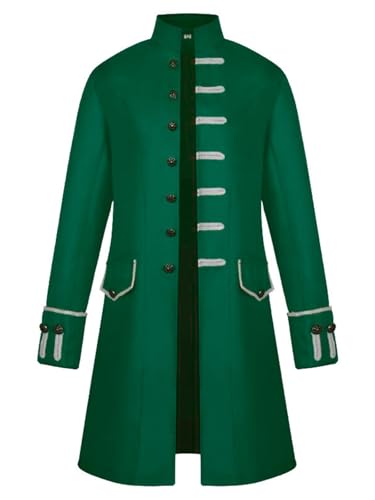 FQLGJMY Männer Mittelalterliche Steampunk Tailcoat Jacke Victorian Frock Mantel Piraten Uniform Halloween Vampire Kostüm FQLGJMY Männer Mittelalterliche Steampunk Tailcoat Jacke Victorian Frock Mantel Piraten Uniform Halloween Vampire Kostüm von FQLGJMY