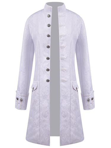 FQLGJMY Männer Mittelalterliche Steampunk Tailcoat Jacke Victorian Frock Mantel Piraten Uniform Halloween Vampire Kostüm FQLGJMY Männer Mittelalterliche Steampunk Tailcoat Jacke Victorian Frock Mantel Piraten Uniform Halloween Vampire Kostüm von FQLGJMY