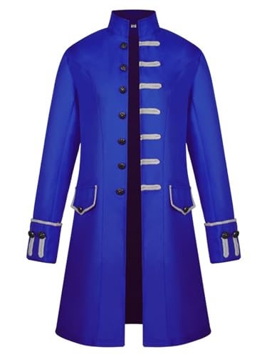 FQLGJMY Männer Mittelalterliche Steampunk Tailcoat Jacke Victorian Frock Mantel Piraten Uniform Halloween Vampire Kostüm FQLGJMY Männer Mittelalterliche Steampunk Tailcoat Jacke Victorian Frock Mantel Piraten Uniform Halloween Vampire Kostüm von FQLGJMY