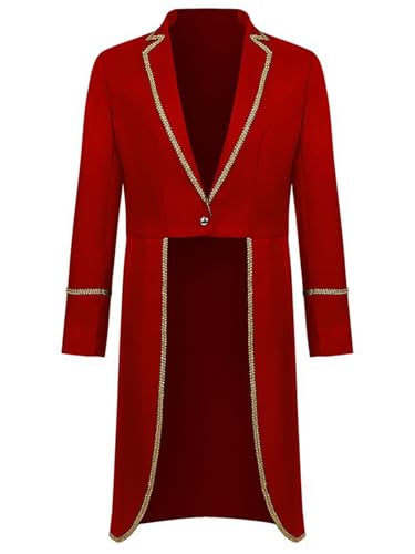 FQLGJMY Männer Vintage Tailcoat Jacke Victorian Gothic Vampire Frock Mantel Renaissance Piraten Uniform Halloween Kostüm FQLGJMY Männer Vintage Tailcoat Jacke Victorian Gothic Vampire Frock Mantel Renaissance Piraten Uniform Halloween Kostüm von FQLGJMY