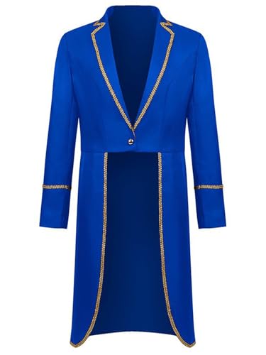 FQLGJMY Männer Vintage Tailcoat Jacke Victorian Gothic Vampire Frock Mantel Renaissance Piraten Uniform Halloween Kostüm von FQLGJMY