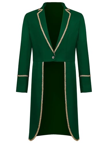 FQLGJMY Männer Vintage Tailcoat Jacke Victorian Gothic Vampire Frock Mantel Renaissance Piraten Uniform Halloween Kostüm FQLGJMY Männer Vintage Tailcoat Jacke Victorian Gothic Vampire Frock Mantel Renaissance Piraten Uniform Halloween Kostüm von FQLGJMY