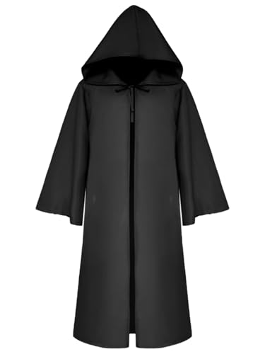 FQLGJMY Männer & Frauen Mittelalterliche Kapuzenmode Renaissance Gotische Zauberer Kap Grim Reaper Halloween Cosplay Kostüm FQLGJMY Männer & Frauen Mittelalterliche Kapuzenmode Renaissance Gotische Zauberer Kap Grim Reaper Halloween Cosplay Kostüm von FQLGJMY