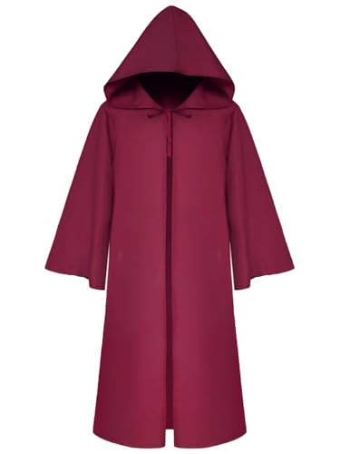FQLGJMY Männer & Frauen Mittelalterliche Kapuzenmode Renaissance Gotische Zauberer Kap Grim Reaper Halloween Cosplay Kostüm FQLGJMY Männer & Frauen Mittelalterliche Kapuzenmode Renaissance Gotische Zauberer Kap Grim Reaper Halloween Cosplay Kostüm von FQLGJMY