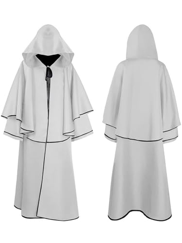 FQLGJMY Männer & Frauen Mittelalterliche Kapuzenmode Renaissance Gotische Zauberer Kap Grim Reaper Halloween Cosplay Kostüm FQLGJMY Männer & Frauen Mittelalterliche Kapuzenmode Renaissance Gotische Zauberer Kap Grim Reaper Halloween Cosplay Kostüm von FQLGJMY