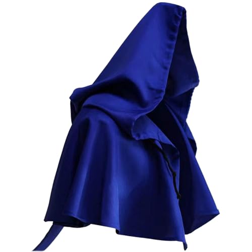 FQLGJMY Männer & Frauen Mittelalterliche gotische Kapuze Kap Steampunk Kapuze Kuh Mantel Zauberer Heiden Hut Halloween Cosplay Kostüme von FQLGJMY