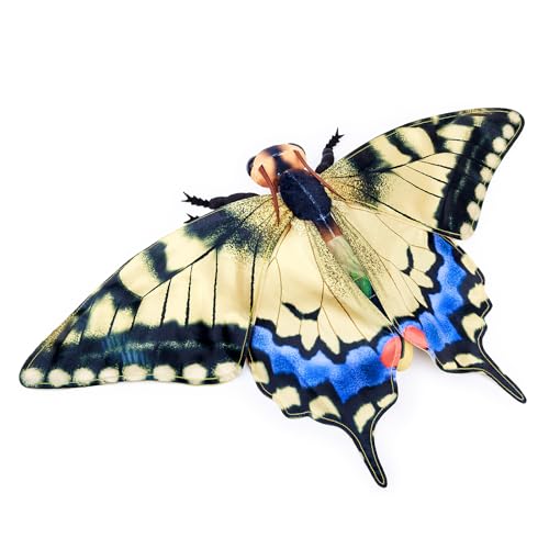 FRANKIEZHOU Realistischer Schwalbenschwanz-Schmetterling, Plüschtier, Gelb, 25,4 cm, Schmetterlings-Plüschtier, schönes Stofftier, Mädchenspielzeug, Mottenspielzeug für Kinder, Heimdekoration, FRANKIEZHOU Realistischer Schwalbenschwanz-Schmetterling, Plüschtier, Gelb, 25,4 cm, Schmetterlings-Plüschtier, schönes Stofftier, Mädchenspielzeug, Mottenspielzeug für Kinder, Heimdekoration, von FRANKIEZHOU