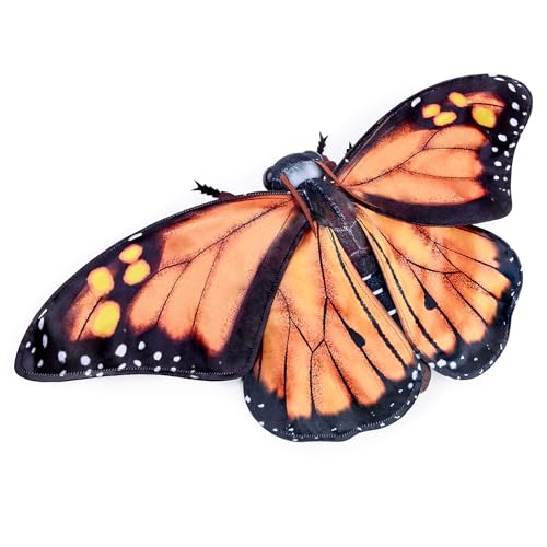 FRANKIEZHOU Realistisches Monarch-Schmetterling-Plüschtier, Orange, 25,4 cm, Schmetterlings-Plüschtier, schönes Stofftier, Mädchenspielzeug, Mottenspielzeug für Kinder, Heimdekoration, FRANKIEZHOU Realistisches Monarch-Schmetterling-Plüschtier, Orange, 25,4 cm, Schmetterlings-Plüschtier, schönes Stofftier, Mädchenspielzeug, Mottenspielzeug für Kinder, Heimdekoration, von FRANKIEZHOU