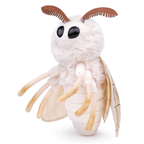 FRANKIEZHOU Seidenmotte, Stofftier, Weiß, 29 cm, Motten-Baby-Plüschtier, Stofftier, Mädchenspielzeug, Geschenke für Kinder, Heimdekoration, Umarmungsspielzeug FRANKIEZHOU Seidenmotte, Stofftier, Weiß, 29 cm, Motten-Baby-Plüschtier, Stofftier, Mädchenspielzeug, Geschenke für Kinder, Heimdekoration, Umarmungsspielzeug von FRANKIEZHOU