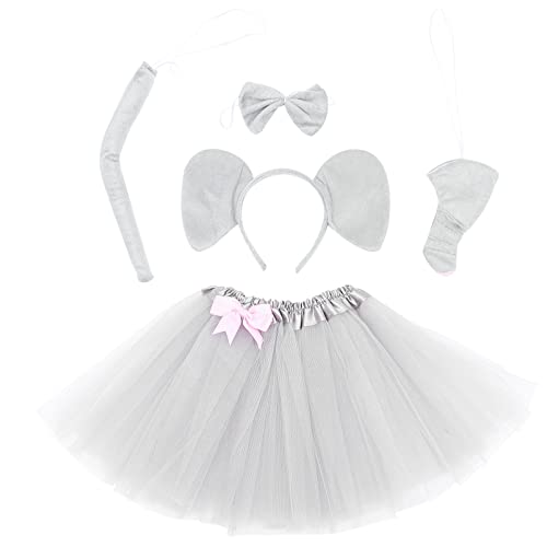 Elefant Kostüm Zubehör Set Ohren Stirnband Und Elefanten Stirnband Elefantenohren Nase Und Fliege für Halloween Verkleiden Kostümzubehör Elefant Kostüm Zubehör Set Ohren Stirnband Und Elefanten Stirnband Elefantenohren Nase Und Fliege für Halloween Verkleiden Kostümzubehör von FRCOLOR