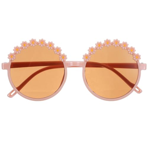 FRCOLOR 1 Paar Kleine Gänseblümchen- Rahmen Led Trendy Party- Kind Gänseblümchen-brille Brillenstütze Geburtstagsfeier Blumengläser Ac Rosa von FRCOLOR