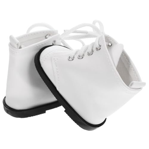 FRCOLOR Miniatur Puppenschuhe für 18 Zoll Puppen Mädchen Stiefel Zubehör für Puppen Spielzeug Einfache Ankleideschuhe Dekorative Kleiner Hausschuhe von FRCOLOR