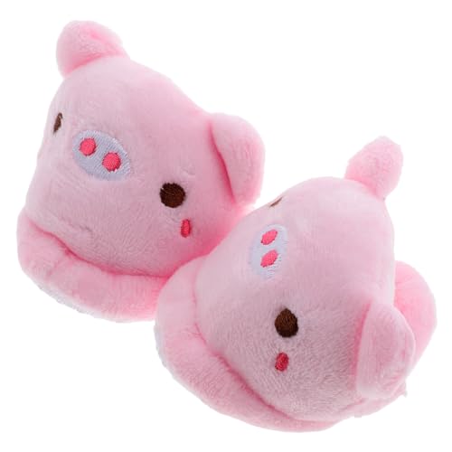 FRCOLOR 1 Paar Puppenschuhe für Puppen Süße Plüschschuhe mit Einzigartigem Schwein Design Winteraccessoires für Puppen und Puppenhaus Zubehör von FRCOLOR