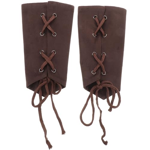 FRCOLOR 1 Paar Stiefelüberzüge Kostümgürtel Herren Renaissance Accessoires Armschienen Renaissance Armschützer Beinwickel Armschienen Für Frauen Nordische von FRCOLOR