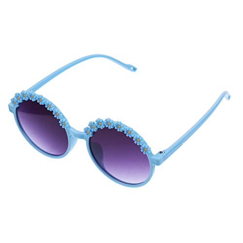 FRCOLOR 1 Paar kleine Gänseblümchen- für Teenager geformt Trendy Blumen- Blumengläser Brillenstütze lustige brille Blumenmädchen Stk Sky-blue von FRCOLOR