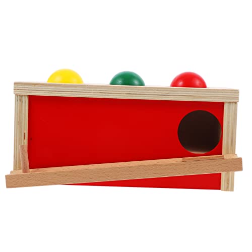 FRCOLOR 1 Satz Aktivitäts für Kleinkinder Holzspielzeug Feinmotorik Hand Augen Koordination und Logisches Lernspielzeug mit Ballabwurf Funktion für Junge Mädchen und Kleinkinder von FRCOLOR