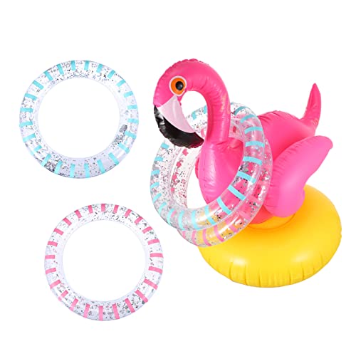 FRCOLOR 1 Satz Aufblasbares Flamingo Ring Wurfspiel für Wasserspiele im Pool Fördert Motorische Fähigkeiten und Bietet Kreativen Spielspaß von FRCOLOR