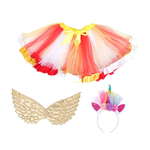 FRCOLOR 1 Satz Ballettröckchen Ballettrock Aus Tüll Kleinkind Mädchen Rock Hochzeitskleid Durchführung Stoffrock Zartes Performance-kostüm Für Kleid Mädchenkleid Polyester von FRCOLOR