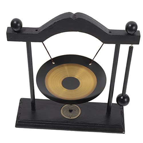 FRCOLOR 1 Satz Brass Gong Tischglocke Vintage Holzständer Dekoration für Zuhause und Büro als Einweihungsgeschenk für Besondere Anlässe Hochwertiges Messing und Holz Langlebig und FRCOLOR 1 Satz Brass Gong Tischglocke Vintage Holzständer Dekoration für Zuhause und Büro als Einweihungsgeschenk für Besondere Anlässe Hochwertiges Messing und Holz Langlebig und von FRCOLOR