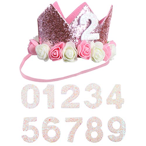 FRCOLOR 1 Satz DIY Geburtstag Krone Hut für Rosa Krone mit Weißen Zahlen Partydekoration für Unvergessliche Geburtstagsfeiern FRCOLOR 1 Satz DIY Geburtstag Krone Hut für Rosa Krone mit Weißen Zahlen Partydekoration für Unvergessliche Geburtstagsfeiern von FRCOLOR