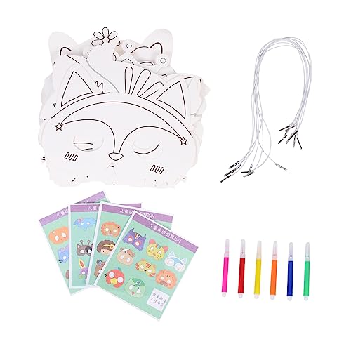 FRCOLOR 1 Satz DIY Tiermasken für Unbemalte Masken zum Ausmalen und Gestalten für Partys Halloween und Rollenspiele Kreative Bastelmasken FRCOLOR 1 Satz DIY Tiermasken für Unbemalte Masken zum Ausmalen und Gestalten für Partys Halloween und Rollenspiele Kreative Bastelmasken von FRCOLOR