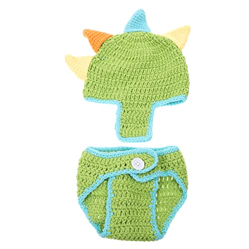 FRCOLOR 1 Satz Dinosaurier -Strickanzug gestrickte Babykleidung Foto-Outfit Babykostüm gestrickte Foto-Requisiten neugeborene handgestrickte kleidung Green FRCOLOR 1 Satz Dinosaurier -Strickanzug gestrickte Babykleidung Foto-Outfit Babykostüm gestrickte Foto-Requisiten neugeborene handgestrickte kleidung Green von FRCOLOR