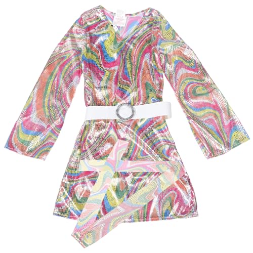FRCOLOR 1 Satz Disco für Langen Ärmeln Kostüm für Kleine Prinzessinnen für Karneval Kostümpartys Bühnenauftritte Stirnband FRCOLOR 1 Satz Disco für Langen Ärmeln Kostüm für Kleine Prinzessinnen für Karneval Kostümpartys Bühnenauftritte Stirnband von FRCOLOR