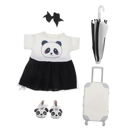 FRCOLOR 1 Satz Doll Travel Suitcase Set mit Kleidungsstücken für Puppen Ersatzkleidung und Zubehör für Puppen für Kreative Spielideen und Miniatur Szenen FRCOLOR 1 Satz Doll Travel Suitcase Set mit Kleidungsstücken für Puppen Ersatzkleidung und Zubehör für Puppen für Kreative Spielideen und Miniatur Szenen von FRCOLOR