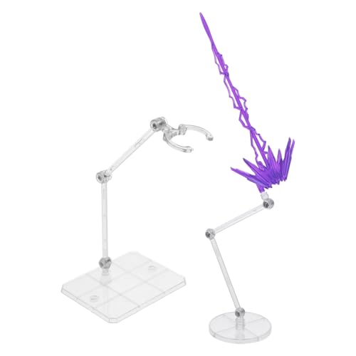 FRCOLOR 1 Satz Einstellbarer Modellständer mit Energieeffekt für Actionfiguren Stabiler Basis und Kreativem Design für Anime Modelle und Sammlerstücke von FRCOLOR