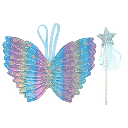 FRCOLOR 1 Satz Feenstab Set mit Engelsflügeln für Mädchen Adorable Zauberstab für Geburtstagsfeiern Blau für Kinderfestivals und Kreative Rollenspiele FRCOLOR 1 Satz Feenstab Set mit Engelsflügeln für Mädchen Adorable Zauberstab für Geburtstagsfeiern Blau für Kinderfestivals und Kreative Rollenspiele von FRCOLOR