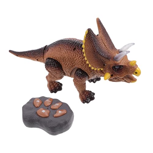 FRCOLOR 1 Satz Ferngesteuertes Dinosaurier Elektronischer Triceratops mit Licht und Musik für Geburtstagsfeiern und Lernspiele Braun ohne Batterien FRCOLOR 1 Satz Ferngesteuertes Dinosaurier Elektronischer Triceratops mit Licht und Musik für Geburtstagsfeiern und Lernspiele Braun ohne Batterien von FRCOLOR