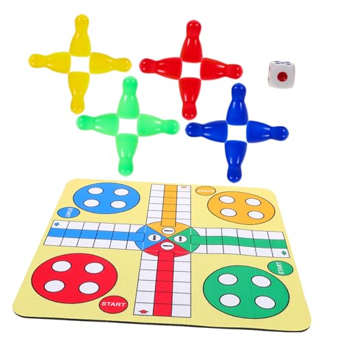 FRCOLOR Tragbares Fliegendes Schachspiel für Kinder und Erwachsene Kleiner Tischspielzeug mit Rutschfester Matte für Partys und Reisen Leicht und Langlebig von FRCOLOR