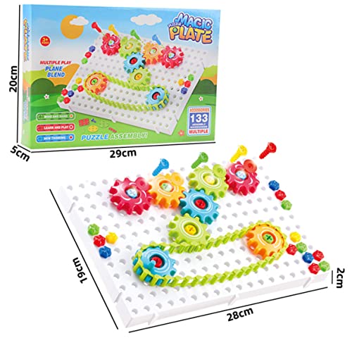 FRCOLOR 1 Satz Gear Chain Toy Kreatives DIY für Bastelset mit Bunten Zahnrädern Kreativität und Motorischen Fähigkeiten Langlebig und FRCOLOR 1 Satz Gear Chain Toy Kreatives DIY für Bastelset mit Bunten Zahnrädern Kreativität und Motorischen Fähigkeiten Langlebig und von FRCOLOR
