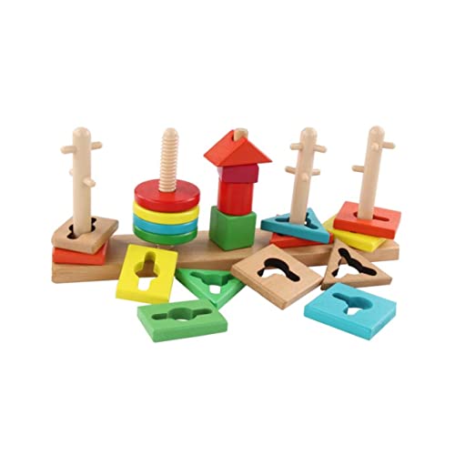FRCOLOR 1 Satz Geometrisches Formen Matching Blockspielzeug aus Bunten Holzklötzen für Frühkindliche Bildung Fördert Farberkennung und Logisches für Ab Jahren FRCOLOR 1 Satz Geometrisches Formen Matching Blockspielzeug aus Bunten Holzklötzen für Frühkindliche Bildung Fördert Farberkennung und Logisches für Ab Jahren von FRCOLOR