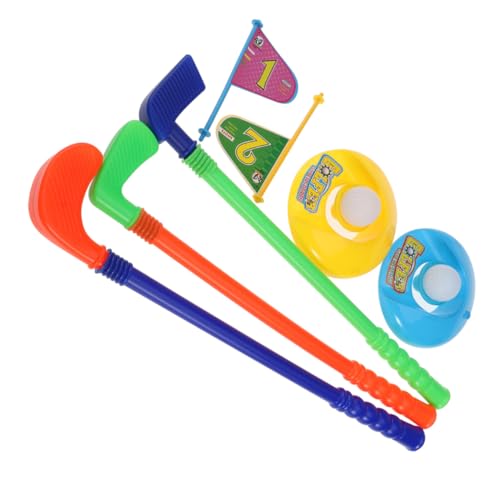 FRCOLOR 1 Satz Golfset Lustiges Plastikspielzeug für Drinnen und Draußen Interaktive Golferfahrung für Jungen und Mädchen Ab Jahren Fördert Hand Augen Koordination und Zufällige Farbe von FRCOLOR