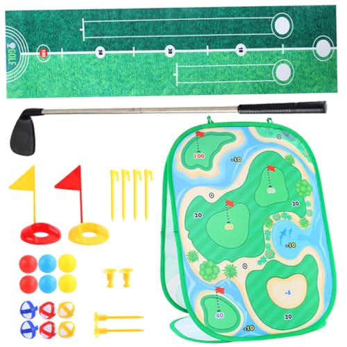 FRCOLOR 1 Satz Golfspielset Tragbares Golfspielzeug für Jungen und Mädchen mit Golfmatte Schlägern und Bällen für Indoor und Outdoor Aktivitäten Fördert Hand Auge Koordination und Spaß FRCOLOR 1 Satz Golfspielset Tragbares Golfspielzeug für Jungen und Mädchen mit Golfmatte Schlägern und Bällen für Indoor und Outdoor Aktivitäten Fördert Hand Auge Koordination und Spaß von FRCOLOR