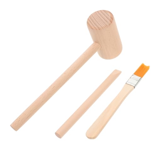 FRCOLOR 1 Satz Grabenwerkzeug Set für Holzhammer Meißel und Pinsel Lernspielzeug für Kreative Archäologie und Praktische Fähigkeiten für Kleine FRCOLOR 1 Satz Grabenwerkzeug Set für Holzhammer Meißel und Pinsel Lernspielzeug für Kreative Archäologie und Praktische Fähigkeiten für Kleine von FRCOLOR