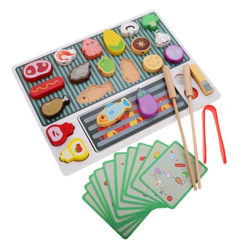 FRCOLOR 1 Satz Grill Set Holz Spielküche mit Realistischem Grill und BBQ Zubehör für Kreative Rollenspiele für Ihre Fantasie FRCOLOR 1 Satz Grill Set Holz Spielküche mit Realistischem Grill und BBQ Zubehör für Kreative Rollenspiele für Ihre Fantasie von FRCOLOR