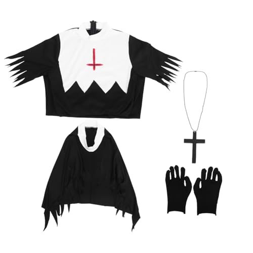 FRCOLOR 1 Satz Halloween Zombie Kostüm Xl mit Handschuhen Halskette und Zubehör für Cosplay und Partys für Halloween Events und Bühnenauftritte FRCOLOR 1 Satz Halloween Zombie Kostüm Xl mit Handschuhen Halskette und Zubehör für Cosplay und Partys für Halloween Events und Bühnenauftritte von FRCOLOR