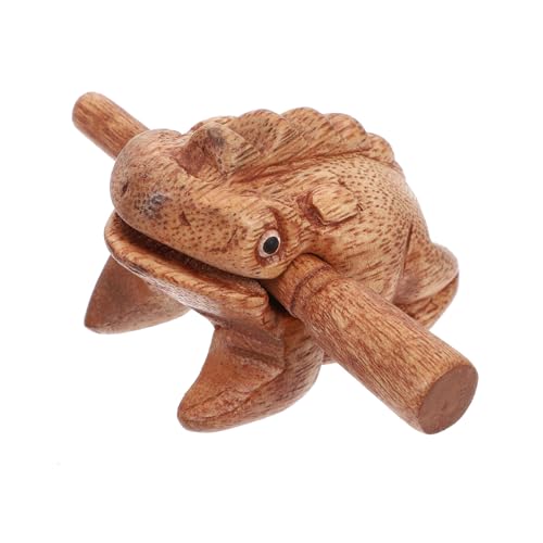 FRCOLOR 1 Satz Holz Frosch Percussion Instrument aus Robustem Material für Sorgt für Lebendige Klänge und Fördert die Kreativität von FRCOLOR