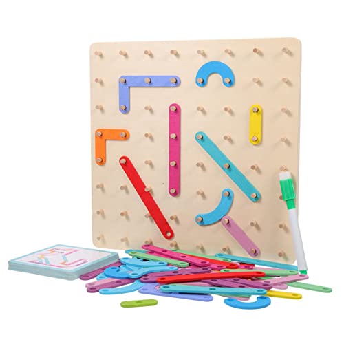 FRCOLOR 1 Satz Holz Geobrett für Montessori Geometrisches Lernspielzeug Pädagogisches Steckspiel für Formen und Designs für Vorschule und Kindergarten FRCOLOR 1 Satz Holz Geobrett für Montessori Geometrisches Lernspielzeug Pädagogisches Steckspiel für Formen und Designs für Vorschule und Kindergarten von FRCOLOR