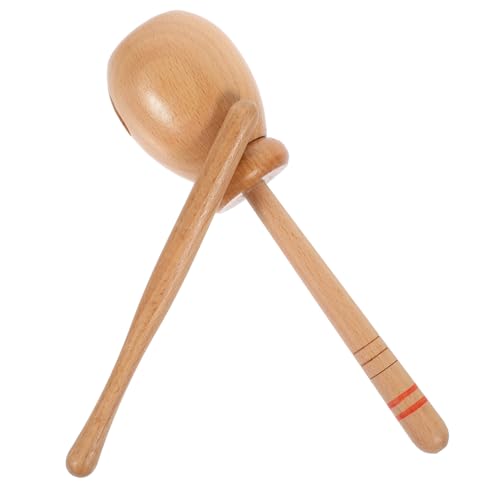 FRCOLOR 1 Satz Holz Percussion Instrument für Klangblock mit Schlägel Einfaches Musikspielzeug Motorik und Kreativität Musikinstrument für Frühkindliche Bildung von FRCOLOR