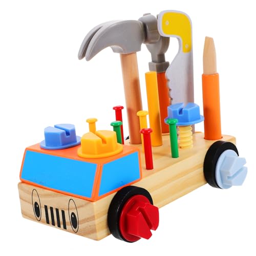 FRCOLOR 1 Satz Holz Schraubenzieher Spielzeugset für Werkzeugkoffer mit Schrauben und Hammer zum Zusammenbauen und Auseinanderbauen Pädagogisches Lernspielzeug für Mädchen und Jungen FRCOLOR 1 Satz Holz Schraubenzieher Spielzeugset für Werkzeugkoffer mit Schrauben und Hammer zum Zusammenbauen und Auseinanderbauen Pädagogisches Lernspielzeug für Mädchen und Jungen von FRCOLOR