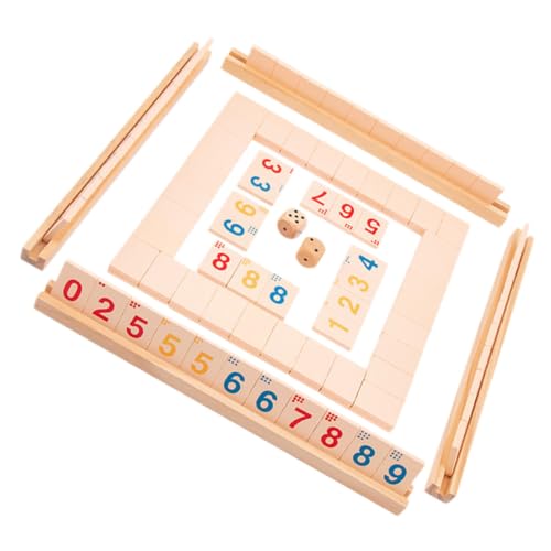 FRCOLOR 1 Satz Holz Shut The Box Würfelspiel Klassisches Gesellschaftsspiel für Spieler für Partys Familie und Freizeitaktivitäten FRCOLOR 1 Satz Holz Shut The Box Würfelspiel Klassisches Gesellschaftsspiel für Spieler für Partys Familie und Freizeitaktivitäten von FRCOLOR