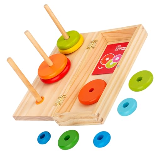 FRCOLOR 1 Satz Holz Stapelturm für Lagige Bunte Stapelringe Montessori Lernspielzeug Kognitiven Fähigkeiten und Kreativen Denkens Sicher und Langlebig für Junge Mädchen und Kleinkinder FRCOLOR 1 Satz Holz Stapelturm für Lagige Bunte Stapelringe Montessori Lernspielzeug Kognitiven Fähigkeiten und Kreativen Denkens Sicher und Langlebig für Junge Mädchen und Kleinkinder von FRCOLOR