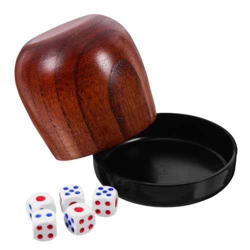 FRCOLOR 1 Satz Holz Würfelbecher Set mit Würfeln Professionelles Würfelspiel Zubehör für Indoor und Outdoor Aktivitäten Praktischer Dice Holder für Spielabende und Reisen FRCOLOR 1 Satz Holz Würfelbecher Set mit Würfeln Professionelles Würfelspiel Zubehör für Indoor und Outdoor Aktivitäten Praktischer Dice Holder für Spielabende und Reisen von FRCOLOR