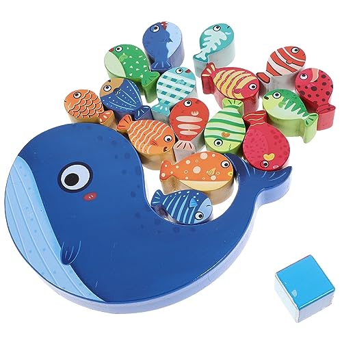FRCOLOR 1 Satz Holzbausteine Cartoon Tier für Kleinkinder Lernspielzeug Balance und Interaktion Pädagogisches Holzspielzeug für Kreative Spielerlebnisse von FRCOLOR