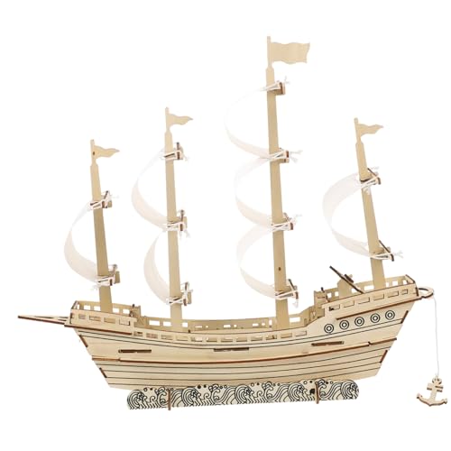 FRCOLOR 1 Satz Holzpuzzle Segelboot Bausatz Modell für Erwachsene und Einfach zu Montieren aus Hochwertigem Holz für Bastelprojekte und Dekoration FRCOLOR 1 Satz Holzpuzzle Segelboot Bausatz Modell für Erwachsene und Einfach zu Montieren aus Hochwertigem Holz für Bastelprojekte und Dekoration von FRCOLOR