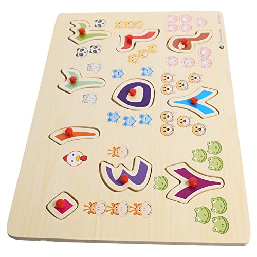 FRCOLOR 1 Satz Holzpuzzle für Arabische Zahlen und Buchstaben Lernspielzeug zur Kognitiven Sicheres und Glattes Holzspielzeug für Frühe Bildung FRCOLOR 1 Satz Holzpuzzle für Arabische Zahlen und Buchstaben Lernspielzeug zur Kognitiven Sicheres und Glattes Holzspielzeug für Frühe Bildung von FRCOLOR